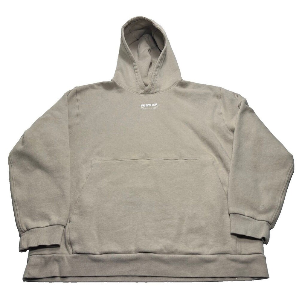 Lululemon Steady State Pullover Hoodie Go There Sz XL Mojave Tan M3FHVS